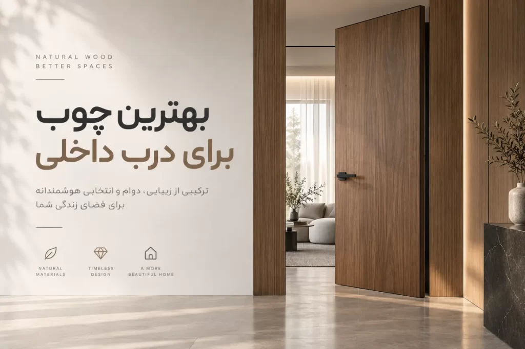 بهترین چوب برای درب داخلی چیست؟ بررسی ویژگی‌های انواع چوب